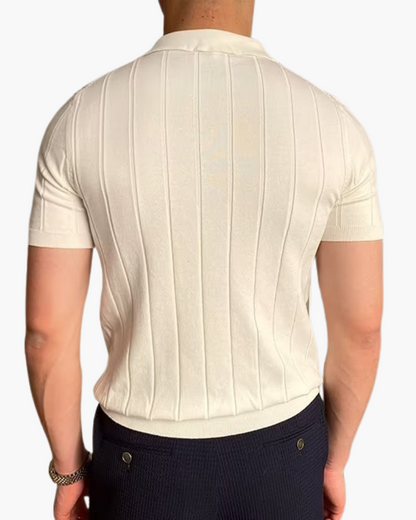 Polo de algodón acanalado Sancti Petri