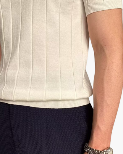 Polo de algodón acanalado Sancti Petri