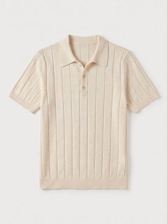 Polo de algodón acanalado Sancti Petri