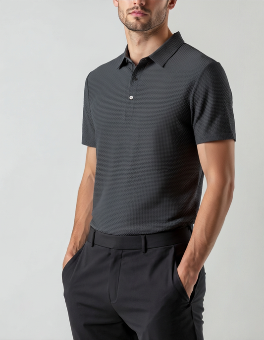 Polo de seda antiarrugas
